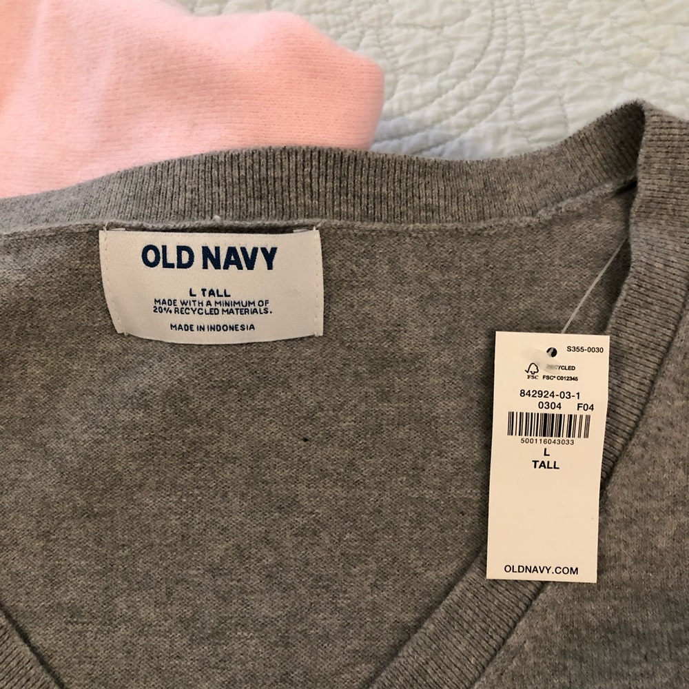 Old Navy SoSoft Lite v-neck sweater bundle. Size large tall. NWT - Picture 3 of 4